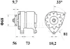 Превью - MG 244 KNECHT/MAHLE Генератор (фото 3)