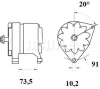 MG 879 KNECHT/MAHLE Генератор