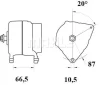 Превью - MG 897 KNECHT/MAHLE Генератор (фото 2)