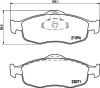 MDK0016 MINTEX Комплект тормозов, дисковый тормозной механизм