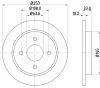 Превью - MDK0184 MINTEX Комплект тормозов, дисковый тормозной механизм (фото 2)