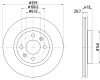 Превью - MDK0190 MINTEX Комплект тормозов, дисковый тормозной механизм (фото 2)