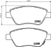 MDK0225 MINTEX Комплект тормозов, дисковый тормозной механизм