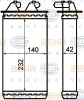 8FH 351 313-201 BEHR/HELLA/PAGID Радиатор отопителя салона