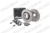 3405B0193 RIDEX Комплект тормозов, дисковый тормозной механизм