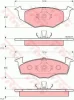 GTD1082 TRW Комплект тормозов, дисковый тормозной механизм