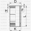 51-05209-000 YENMAK Гильза цилиндра