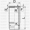 51-06073-000 YENMAK Гильза цилиндра