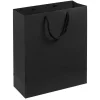 unibag1_black Acura Бумажный подарочный пакет, черный, размер: 23 х 28 х 9,2 см.