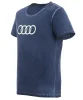 Превью - 3132000412 VAG Мужская футболка Audi T-Shirt Ringe, Mens, Blue (фото 2)