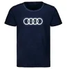 Превью - 3132000412 VAG Мужская футболка Audi T-Shirt Ringe, Mens, Blue (фото 5)