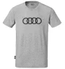 3131701812 VAG Мужская футболка Audi Rings Mens T-Shirt, Grey
