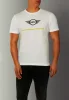 Превью - 80145A0A567 MINI Мужская футболка MINI T-Shirt CI Wing Logo, White/Energetic Yellow/Black (фото 4)