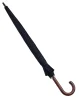 Превью - FK180107WMN MINI Большой зонт-трость MINI Stick Umbrella, Wooden Handle, Black (фото 2)