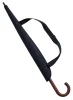 Превью - FK180107WMN MINI Большой зонт-трость MINI Stick Umbrella, Wooden Handle, Black (фото 3)