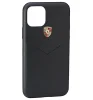 WAP0300060L002 PORSCHE Кожаный чехол Porsche для iPhone 11 Pro Max, Crest Logo, Black Leather