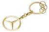 B66953741 MERCEDES Брелок Mercedes-Benz Key Chains Brussels, Gold-coloured