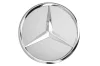 B66470206 MERCEDES Колпачок ступицы колеса Mercedes цвета стерлинговое серебро с хромированным логотипом