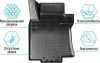 Превью - 16005003 RIVAL Комплект резиновых автомобильных ковриков Lada 4х4 5D 2009- , полиуретан, низкий борт, 5 предметов, крепеж для передних ковров (фото 2)