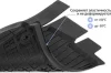 Превью - 65102001 RIVAL Комплект автомобильных ковриков Skoda Rapid 2013- , литая резина, низкий борт, 5 предметов, крепеж для передних ковров (фото 7)