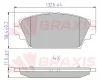 Превью - AA0644 BRAXIS Комплект тормозных колодок, дисковый тормоз (фото 2)