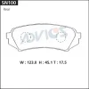 Превью - SN100 ADVICS Комплект тормозных колодок, дисковый тормоз (фото 2)
