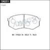 Превью - SN251 ADVICS Комплект тормозных колодок, дисковый тормоз (фото 2)