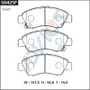 Превью - SN425P ADVICS Комплект тормозных колодок, дисковый тормоз (фото 2)