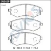 Превью - SN562P ADVICS Комплект тормозных колодок, дисковый тормоз (фото 2)