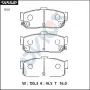 SN564P ADVICS Комплект тормозных колодок, дисковый тормоз