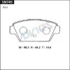 Превью - SN745 ADVICS Комплект тормозных колодок, дисковый тормоз (фото 2)