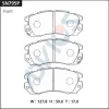 Превью - SN795P ADVICS Комплект тормозных колодок, дисковый тормоз (фото 2)