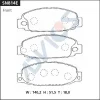 SN814E ADVICS Комплект тормозных колодок, дисковый тормоз