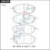 Превью - SN916P ADVICS Комплект тормозных колодок, дисковый тормоз (фото 2)