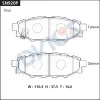 Превью - SN920P ADVICS Комплект тормозных колодок, дисковый тормоз (фото 2)