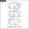 Превью - SN953P ADVICS Комплект тормозных колодок, дисковый тормоз (фото 2)