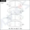 SN309P ADVICS Комплект тормозных колодок, дисковый тормоз