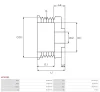 AP3058S AS-PL Ременный шкив, генератор
