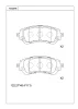 KD2076 ASIMCO Комплект тормозных колодок, дисковый тормоз