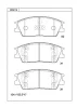 KD9116 ASIMCO Комплект тормозных колодок, дисковый тормоз