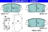 13.0470-5517.2 ATE Комплект тормозных колодок, дисковый тормоз