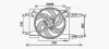 Превью - AL7525 AVA Вентилятор, охлаждение двигателя (фото 2)