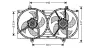 Превью - DN7528 AVA Вентилятор, охлаждение двигателя (фото 2)