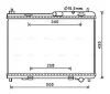 Превью - FD2605 AVA Радиатор, охлаждение двигателя (фото 2)