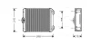 Превью - MS6172 AVA Теплообменник, отопление салона (фото 2)