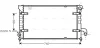 STA2028 AVA Радиатор, охлаждение двигателя