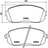 BPD2551 BENDIX Braking Комплект тормозных колодок, дисковый тормоз