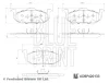 ADBP420133 BLUE PRINT Комплект тормозных колодок, дисковый тормоз