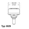 3029.72 BorgWarner (Wahler) Термостат, охлаждающая жидкость