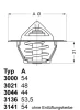 3044.80 BorgWarner (Wahler) Термостат, охлаждающая жидкость